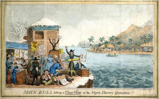 John Bull takes a clear view of the Negro Slavery Question - George Cruikshank (1826) 'John Bull takes a clear view of the Negro Salvery Question' - George Cruikshank (1826)